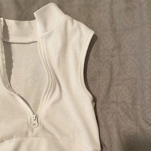 White casual preppy top